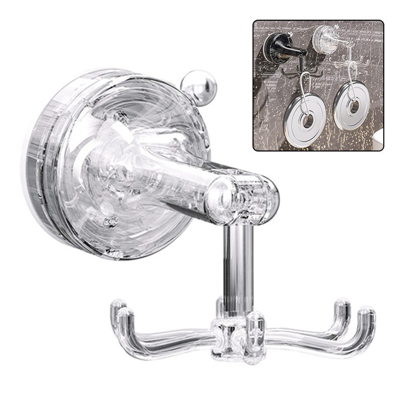 360?? Rotating Suction Cup Hooks: Wall Organizers For Home & Kitchen 2PC