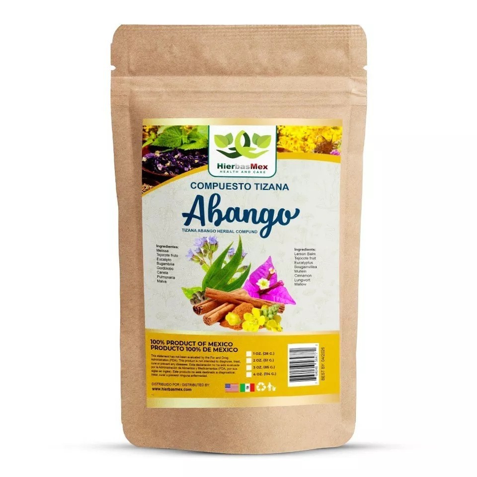 Compuesto Tizana Abango Herbal 4 onzas Te. Abango  Tea 4 Oz.Herbal Compound Hmex