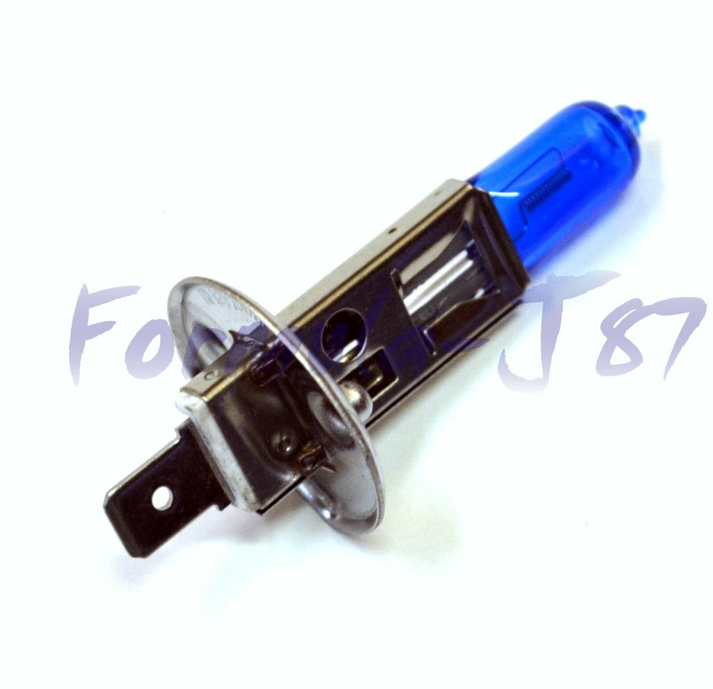 Halogen H1 100W 5000K White Two Bulbs Head Light High Beam Replace High Wattage