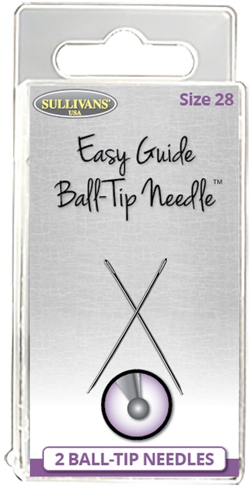 Sullivans Easy Guide Ball-Tip Needles 2/Pkg-Size 28 (34mm)