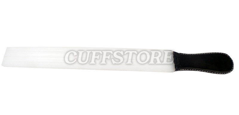 BDSM Long White Teflon Rigid Spanking Paddle