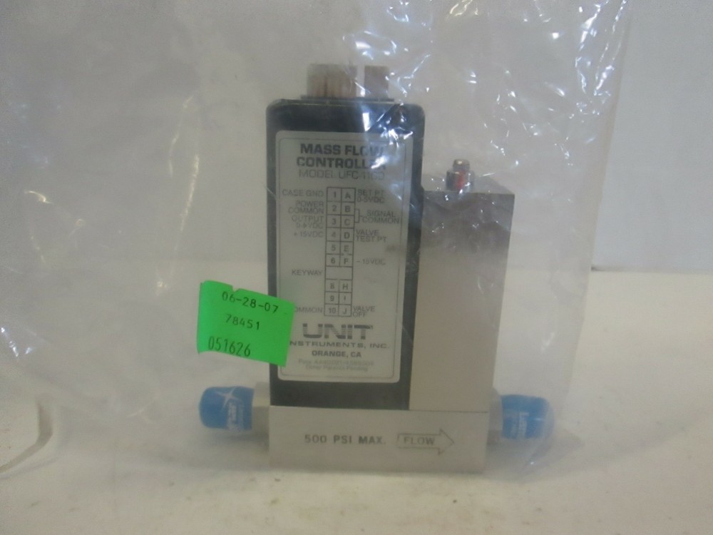 Unit UFC-1100A, Mass Flow Controller MFC, O2, 50 SCCM, Used