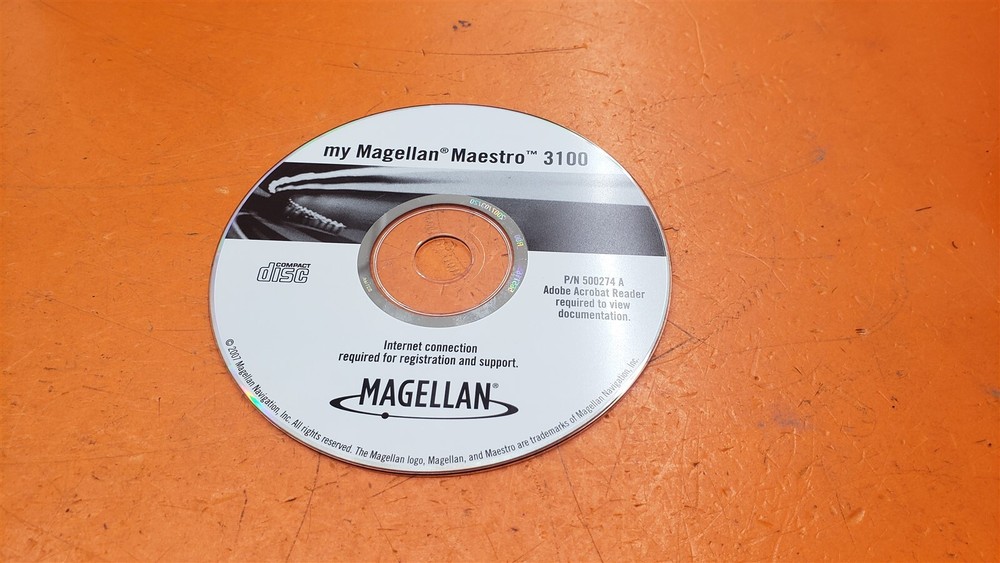 ⭐️⭐️⭐️⭐️⭐️ My Magellan Maestro 3100 Software CD 2007 Disc Only
