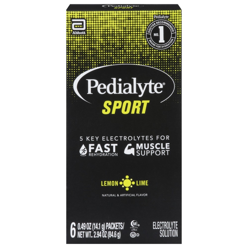 Pedialyte Sport lemom Lime 6 Packets