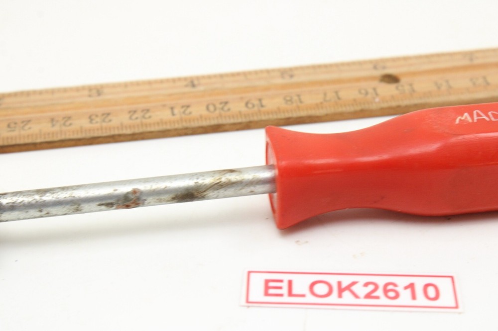 Mac Tools S14A 3-1/2" Brake Spring Retainer Tool Red Hard Handle USA