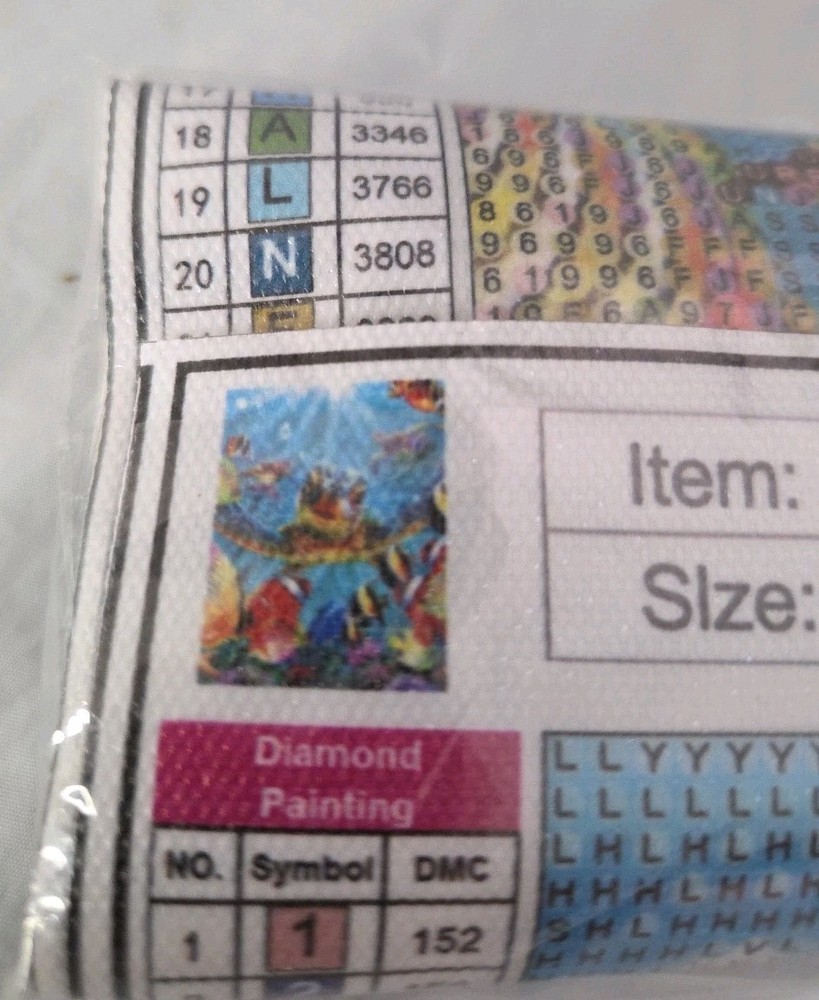 Diamond Painting Kit New Turtle And Fish