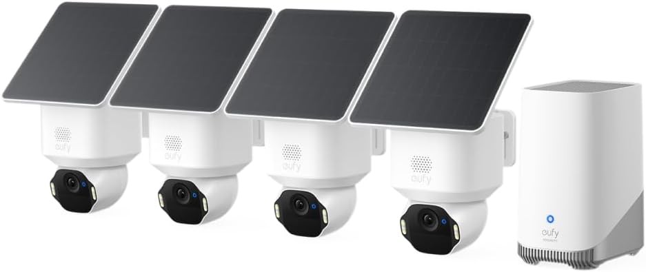 eufy SoloCam E42 HD 4K Solar Wireless Security Camera Outdoor Strobe Light AI