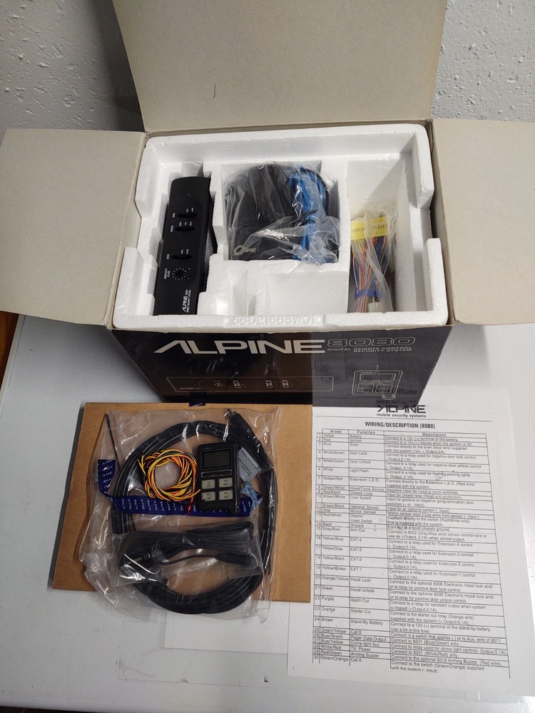 Vintage / Old School Alpine 8080 Security System Bundle