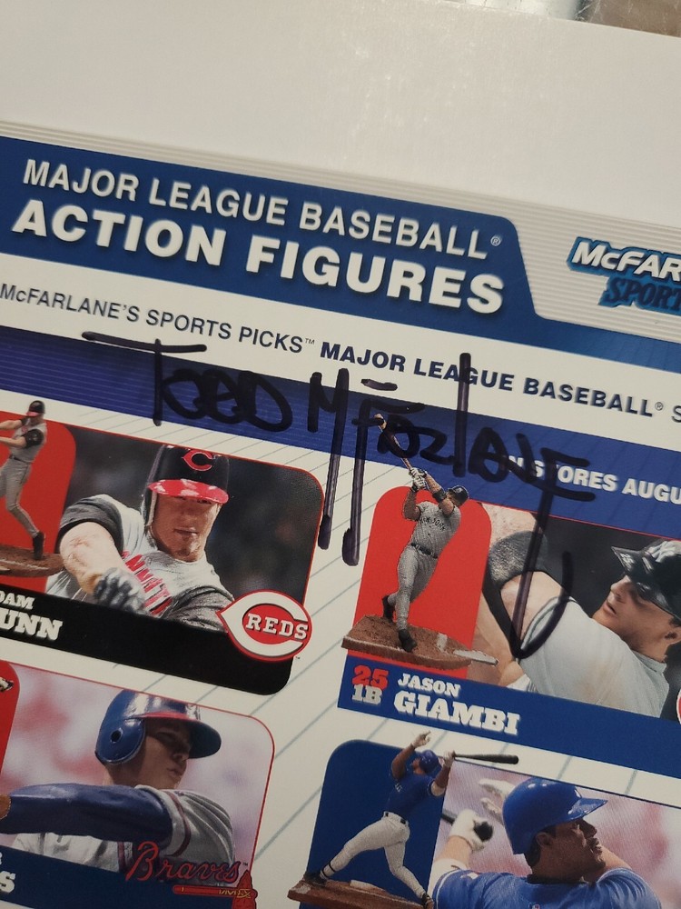 TODD MCFARLANE AUTOGRAPH ON SPORTSPICKS WITH COA