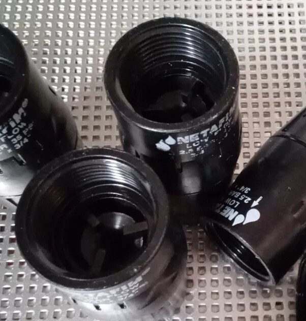 2pcs NETAFIN, PRV075LF35V2K, Pressure Regulator 3/4", Low Flow --Sbwh dd47 bb yy