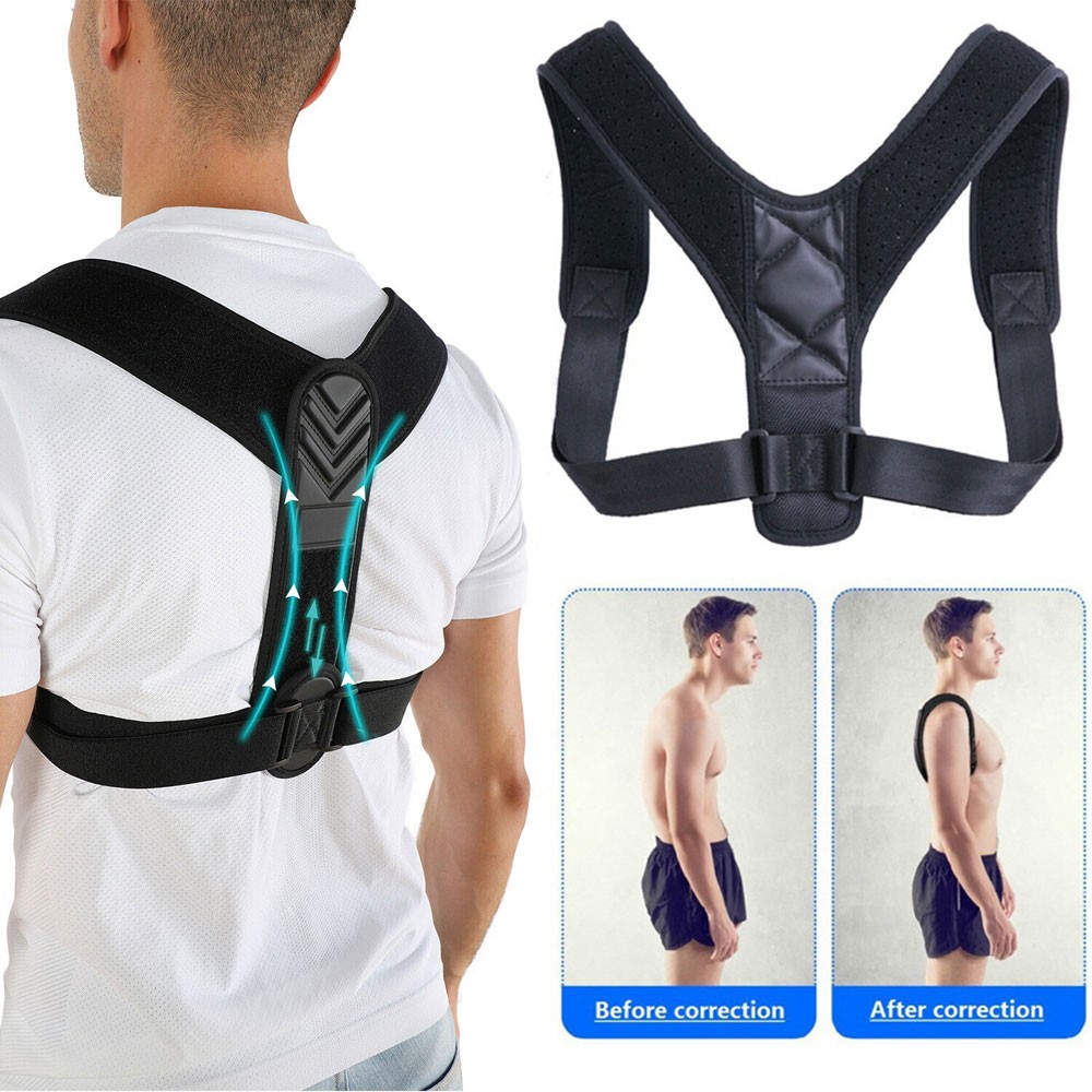 Back Brace Posture Corrector Women Men Shoulder Straightener Adjustable Support