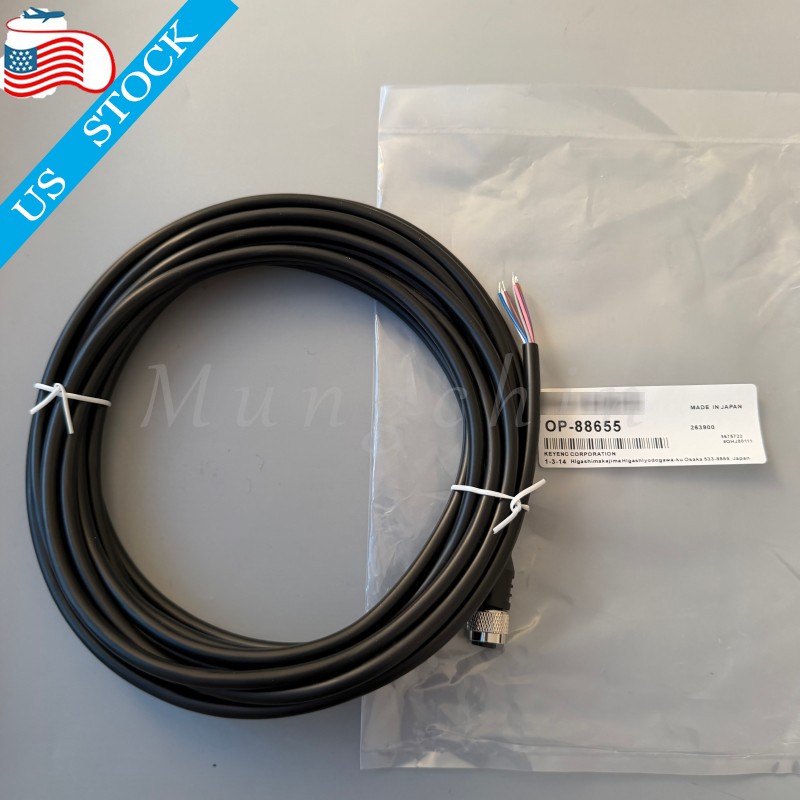 Power Cable Connecting Line For Keyence OP-88655 OP88655 IV3-500 Series Sensor