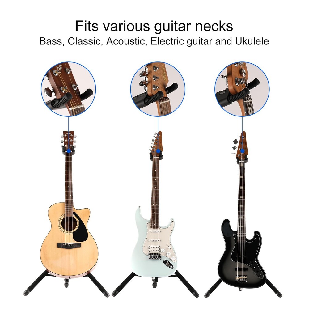 GHOSTFIRE AutoGrip Guitar Stand Foldable Display Rack Fit GBS-8