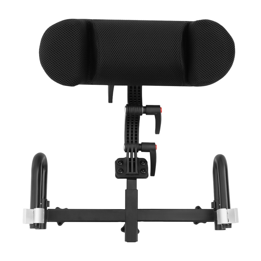 Comfortable Wheelchair Headrest Cushion for Neck Support - Adjustable Black