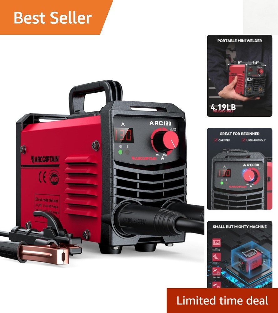 User-Friendly Portable 110V Welding Machine with IGBT Technology & Accessories