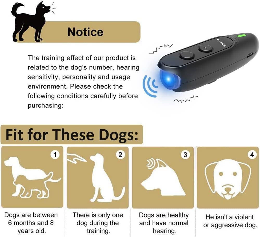 Rechargeable Ultrasonic Dog Bark Control Device - Safe & Effective Training Tool