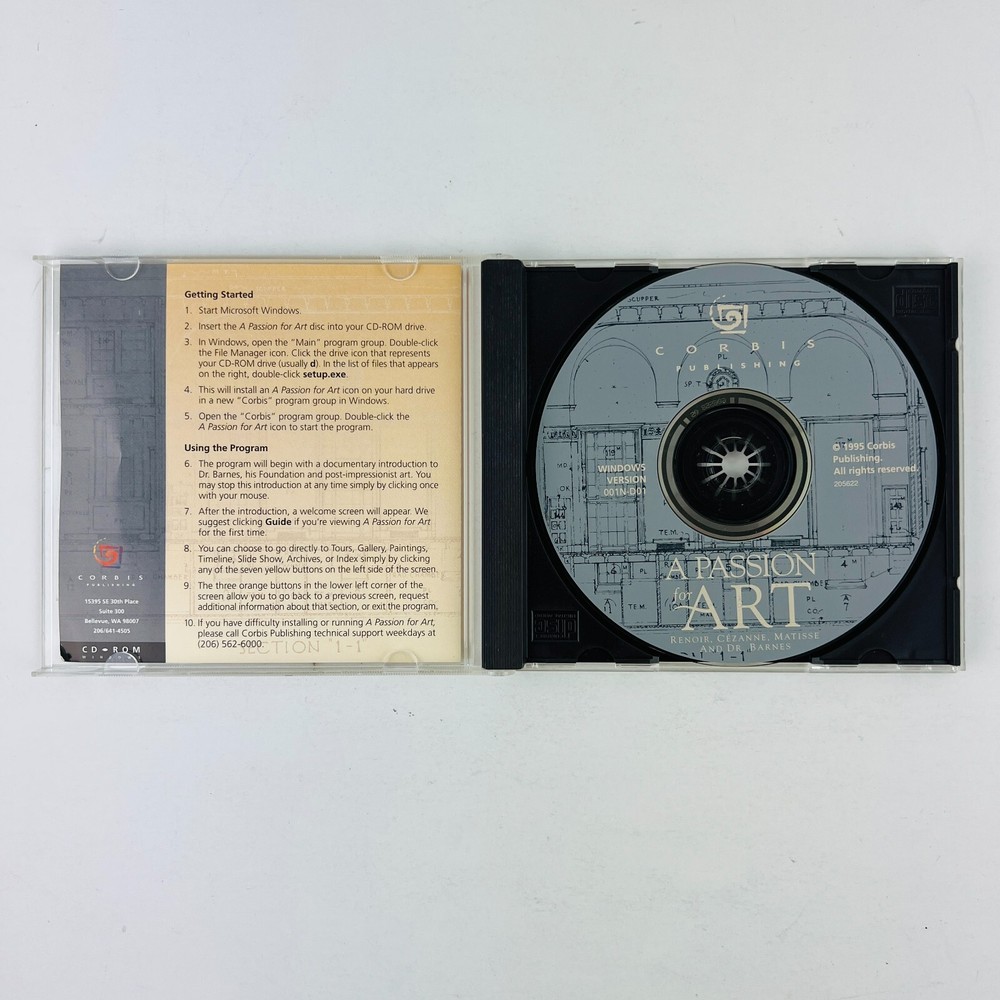 A Passion for Art Multimedia PC Game CD-ROM