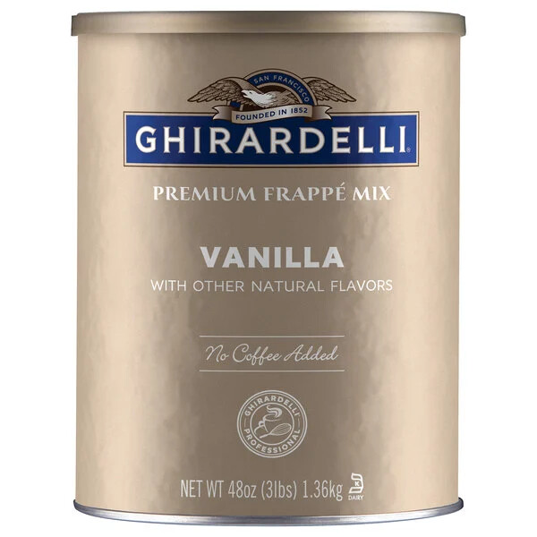Ghirardelli 3 lb. Vanilla Flavored Frappe Beverage Base