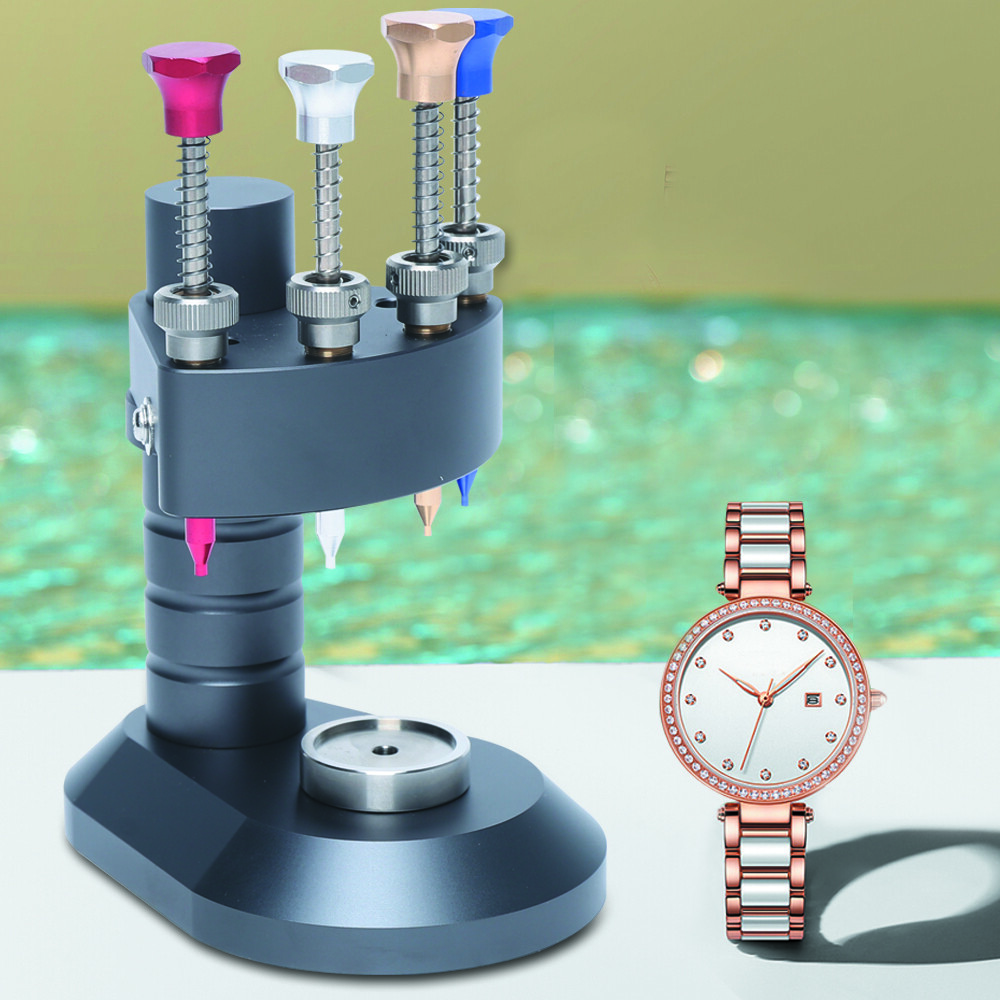 4-Pin High-Precision Watch Hand Presser Press Kit Watchmaker Repair Setting Tool