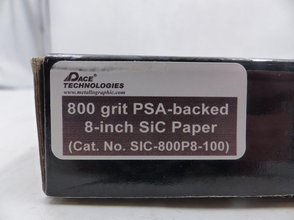 PACE TECHNOLOGIES SCI800P8-100 8" 800 GRIT SIC ABRASIVE GRINDING PAPERS 100PKG