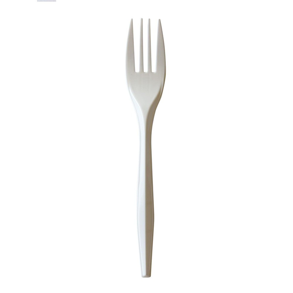 Boardwalk FORKPPMW Polypropylene Plastic Fork Cutlery - White (1000/Carton) New
