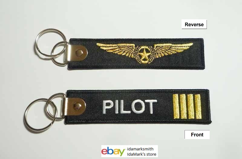 PILOT TAG KEYCHAIN 2020 Key Chain 5" Long REMOVE BEFORE FLIGHT Flight Crew