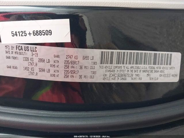Speedometer MPH 3.5" Screen Fits 19 PACIFICA 803490