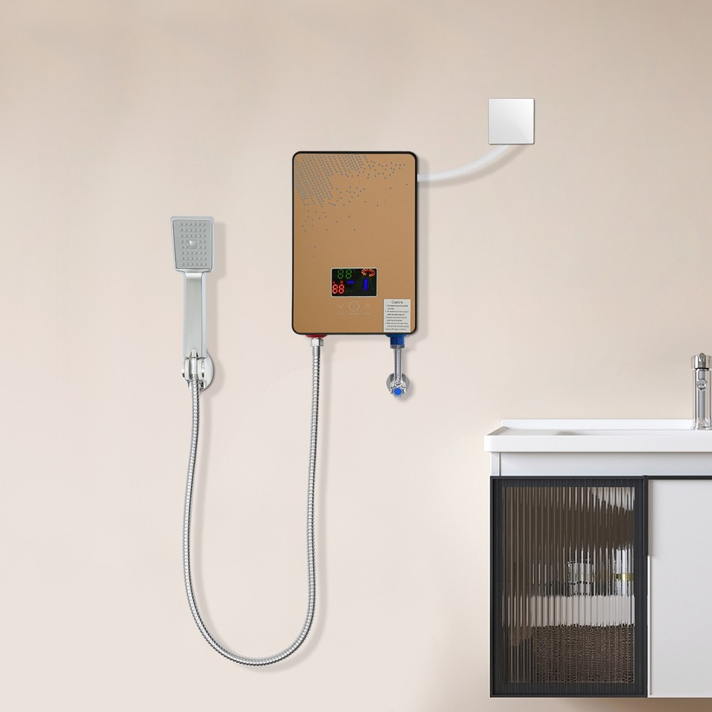 110V 4500W Instant Electric Tankless Hot Water Heater On Demand Whole House New