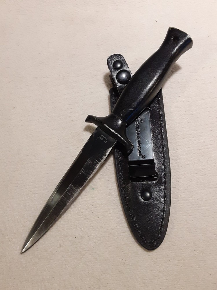Explorer MM-111 21-045 Boot Dagger Fixed Blade Knife W Leather S&W Sheath