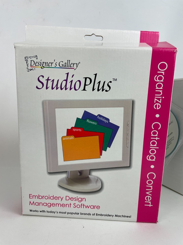 Designer's Gallery StudioPLUS Embroidery Design Management Software Version 2.53