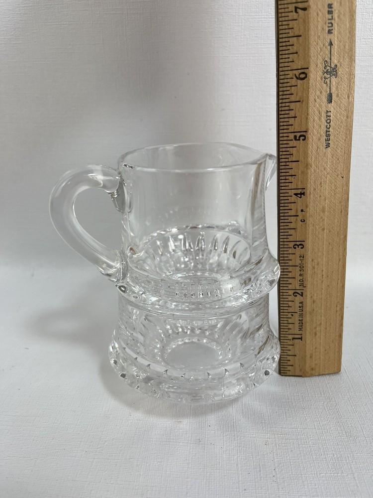 Gorham Full Lead Crystal Stacking Sugar & Creamer