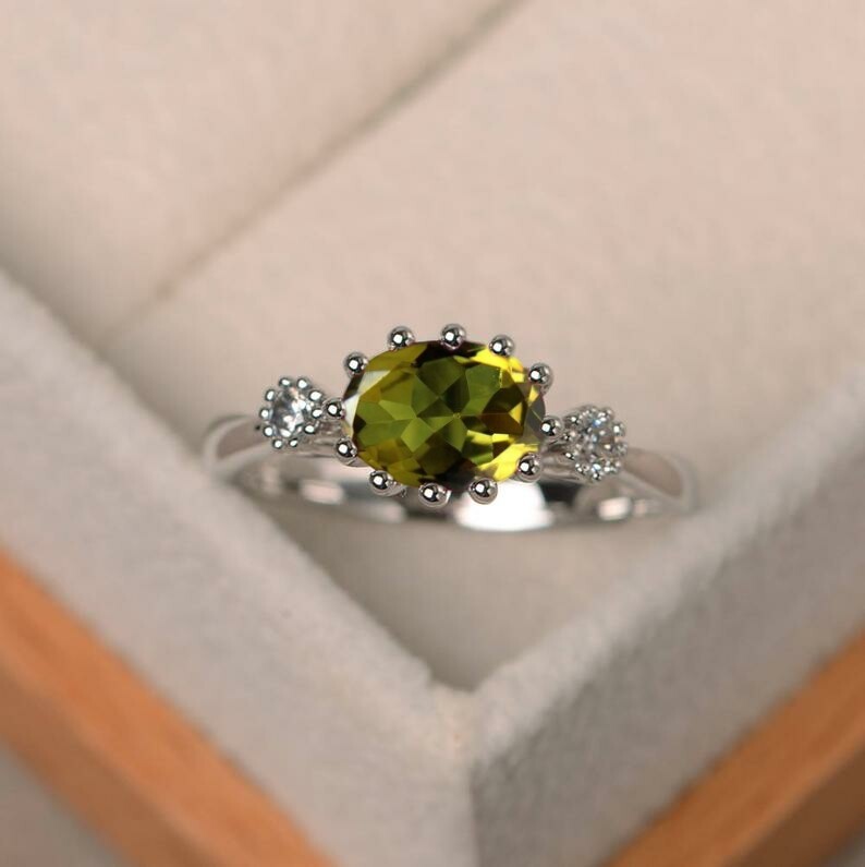 Zultanite Ring-Zultanite Colors Changing Ring-Silver Zultanite Ring
