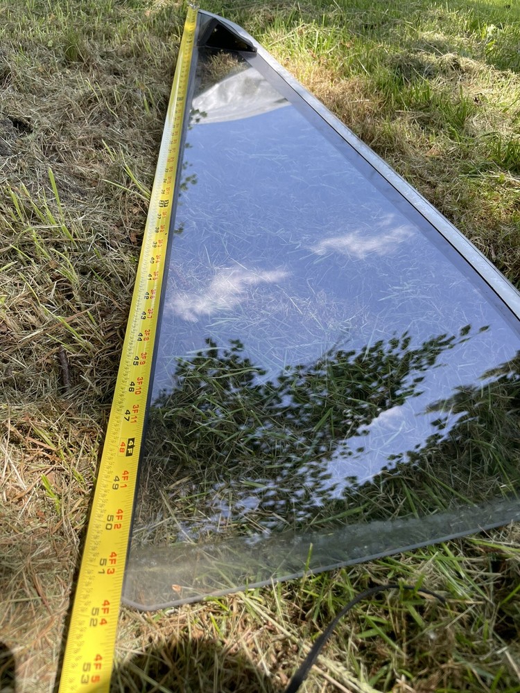 1987 Bayliner Capri Left Side Tinted Back Rear Windshield Window 52.75" Long