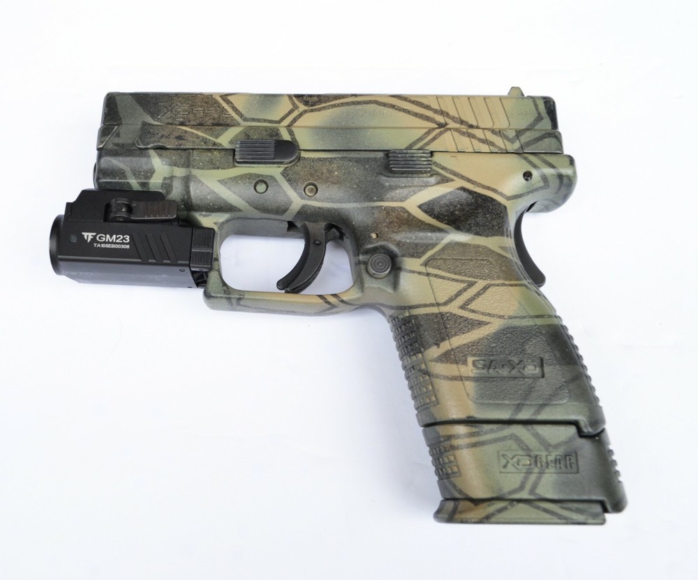 Pistol Flashlight LED Compact Handgun Tactical 800 Lumens Micro USB Charge