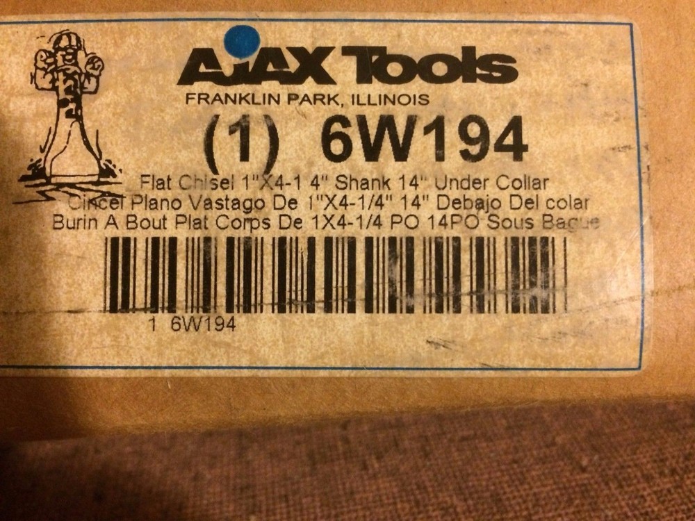PAVING BREAKING CHISEL. AJAX 6W194 / 21100