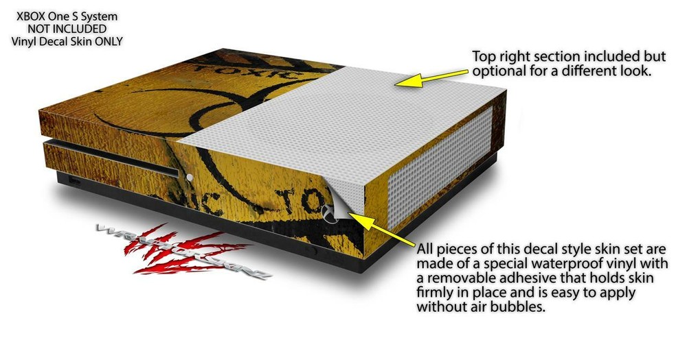 Skin XBOX One S Console Controller Toxic Decay