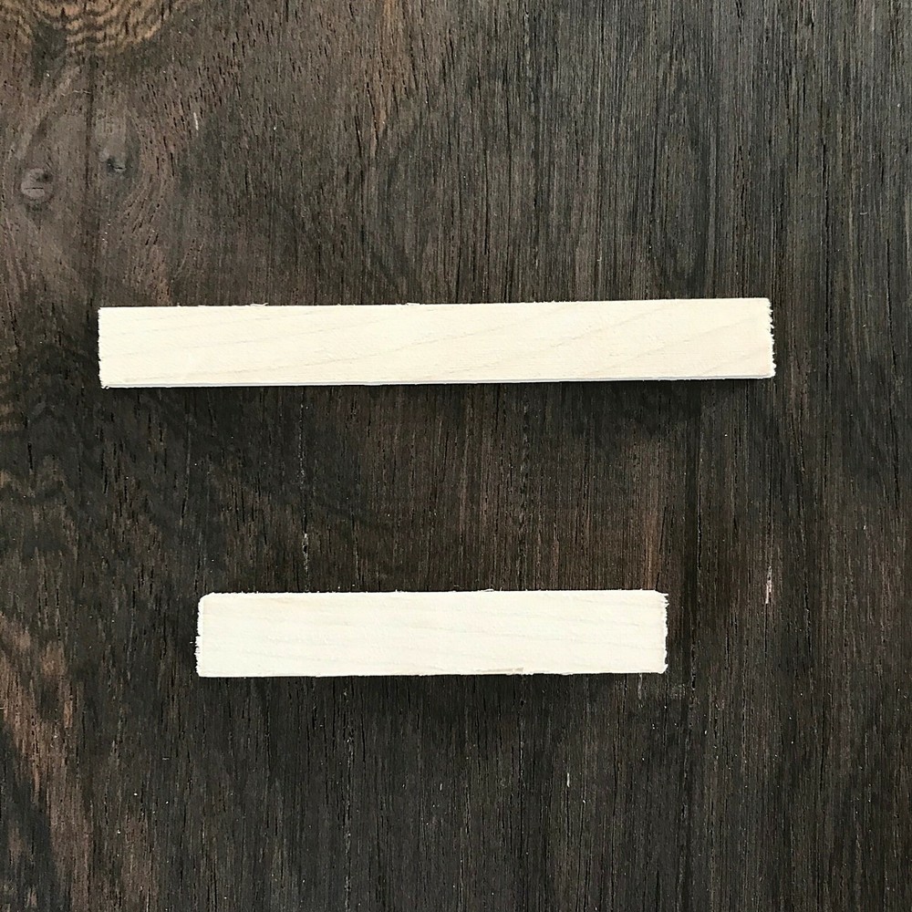 SADDLE & NUT BLANK FOR CLASSICAL GUITAR - EUROPEAN MAPLE