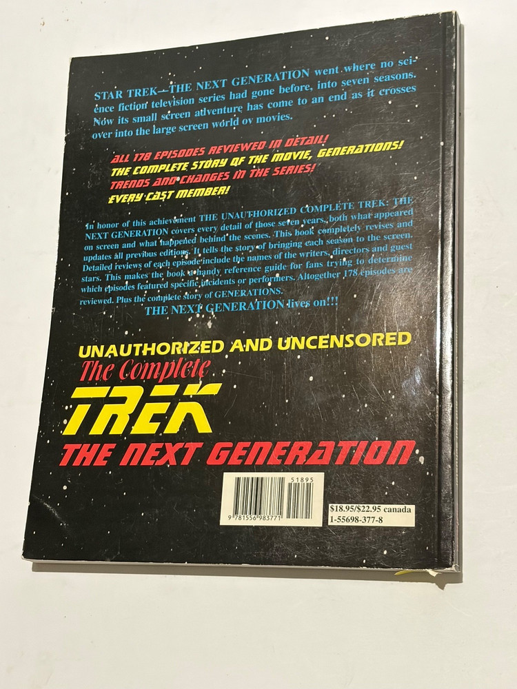 Unauthorized Star Trek The Next Generation Book