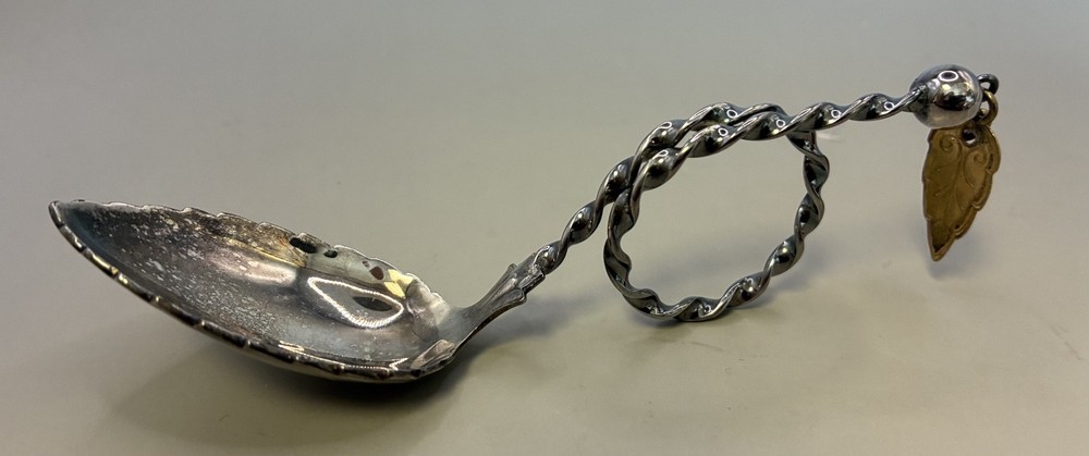 Two Mid-Century Norwegian 830 Silver Caddy Spoons