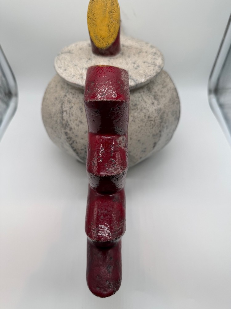 1994 Studio Art Pottery John Ransmeier Signed Ceramic Teapot