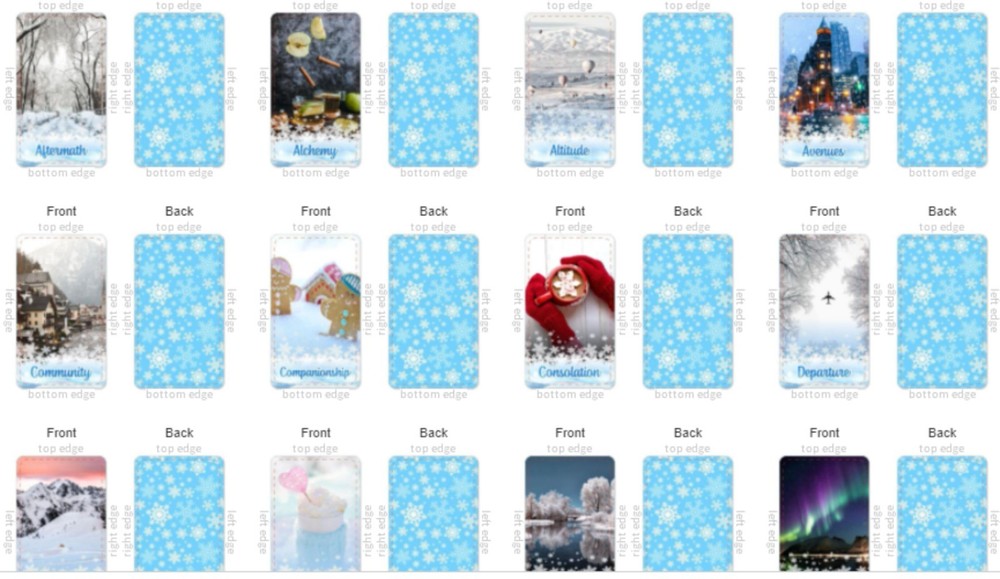 Winter's Embrace Oracle Deck | Spirituality | Lightwork | Reflection | 53 Cards