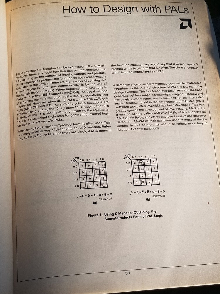 VINTAGE DATA BOOK ELECTRIC MANUAL PROGAMMABLE ARRAY LOGIC