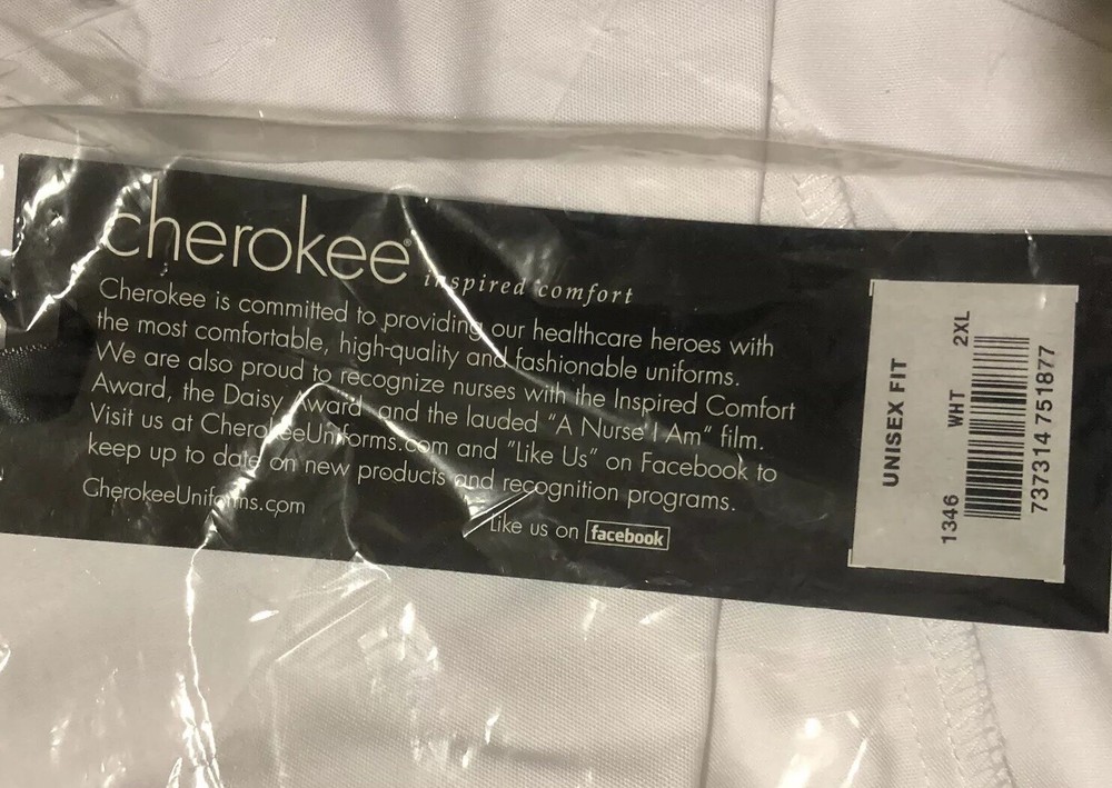 Cherokee Lab Coat Unisex 2XL OG