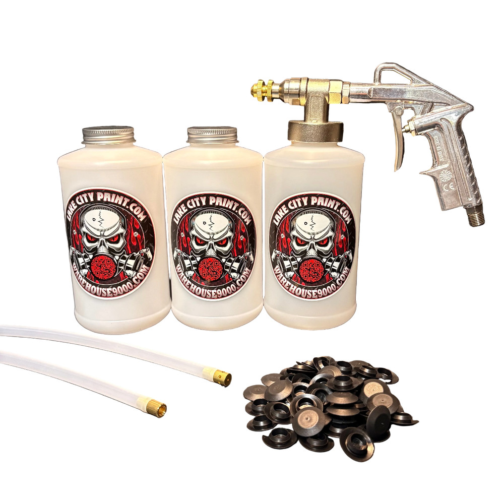 Complete Pro Undercoating Gun - 2 Wand Kit (3 W Quart Bottles)
