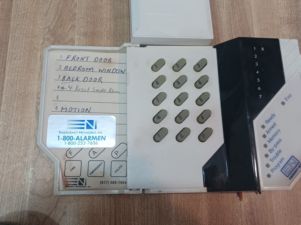 Emergency Networks 200 Security Systems Parts/ Not tested