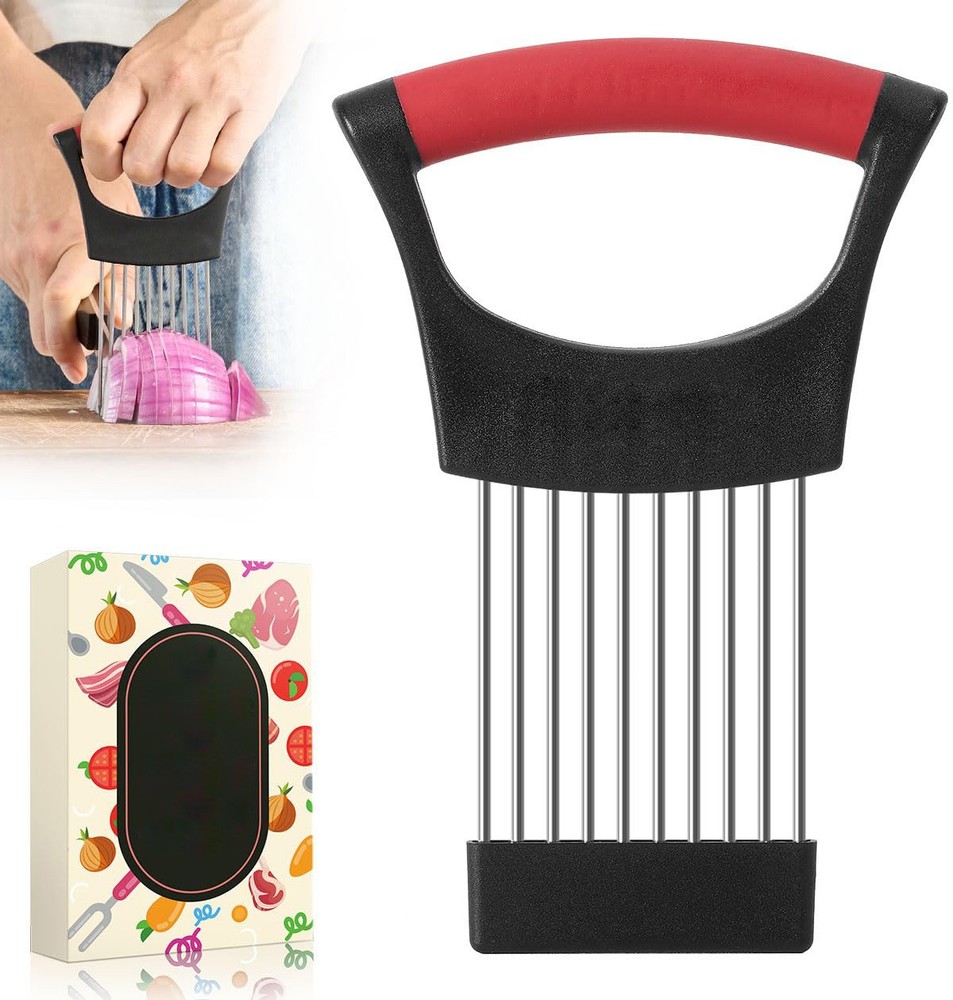 Tomato Onion Cutter, Multi Vegetable Slicer, Kitchen Essential, Black