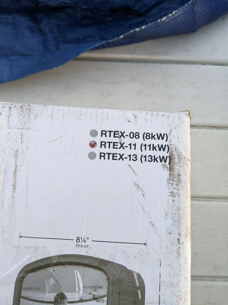 Rheem Rtex-11 208/240Vac, Both Electric Tankless Water Heater, General Purpose,