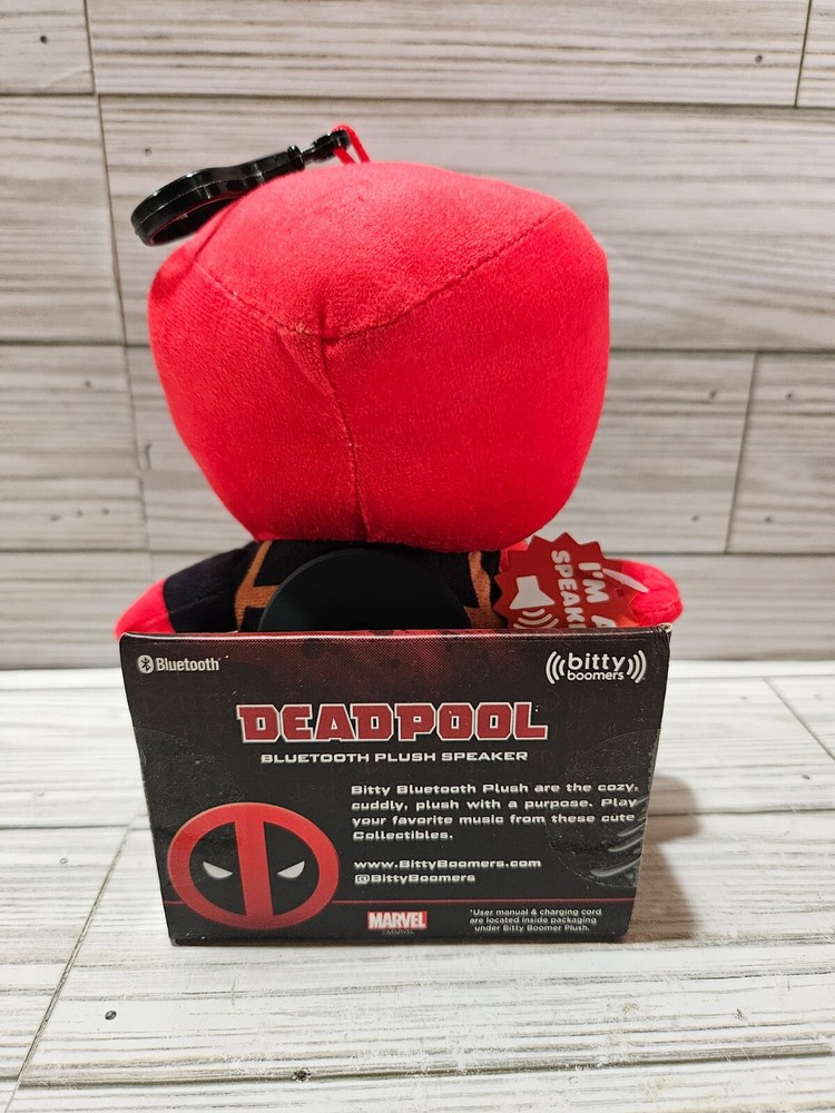 Deadpool Marvel 6" Plush Bluetooth Speaker with Clip Bitty Boomers