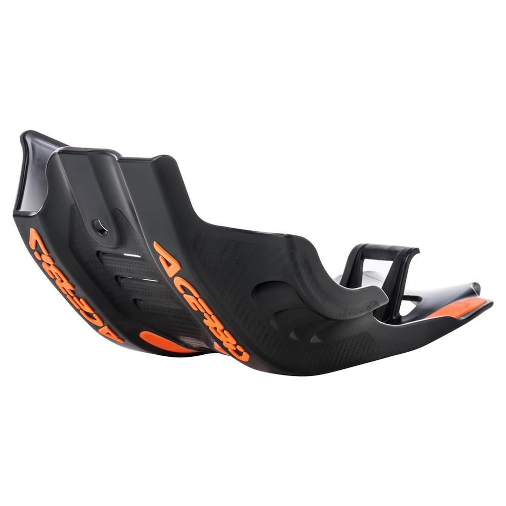 Acerbis Plastic MC Skid Plate Black - Black/Orange - Plastic