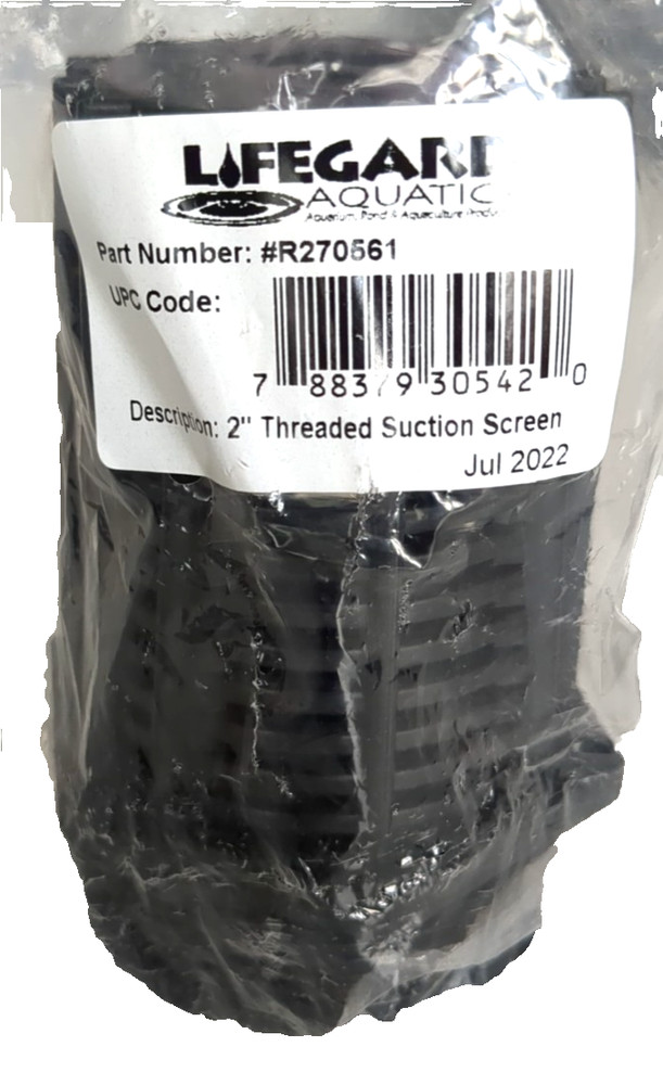 2" Lifegard Threaded intake (suction) screen #R270561